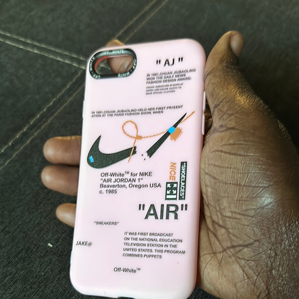 Off-White Pink Protective Phone Case